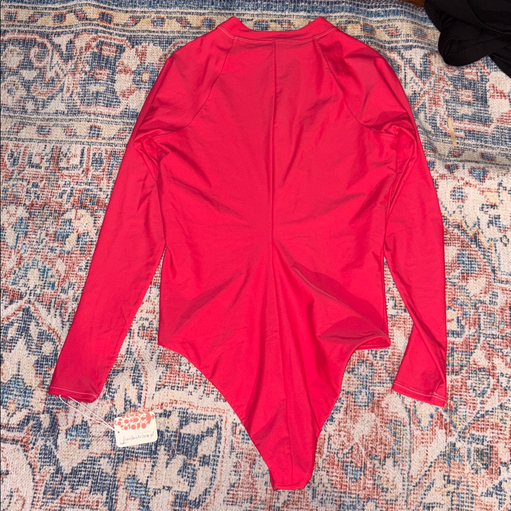 Abysse Bo Long Sleeve Surfsuit In Hibiscus Sz L Nwt — image 5 of 6